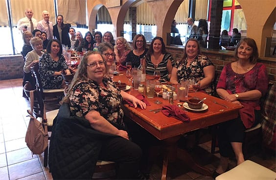 Jacobs, Schwalbe & Petruzzelli staff and attorneys at Administrative Professionals’ Day Luncheon
