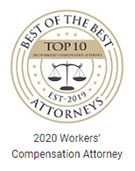 Best of the Best Attorneys Top 10 | 2020 Workers' Compensation Attorney